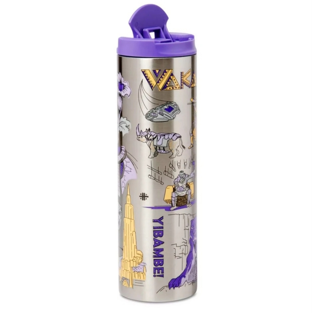 Disney Starbucks Marvel Black Panther Wakanda Forever Stainless Tumbler With Lid